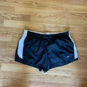 Nike shorts. Large. Black & white. Built in liner